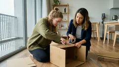 Don’t toss that shipping box: a simple flip trick for cleaner storage