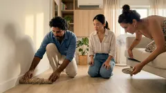 No Vacuum Needed: The Toilet Roll Trick for Dusty Skirting Board Edges